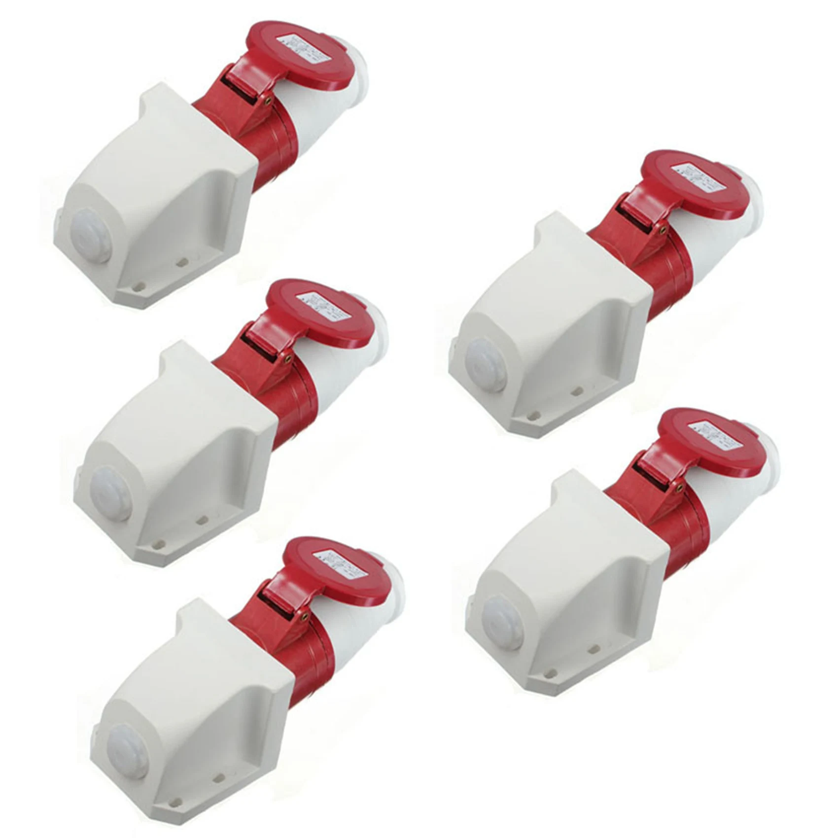 

ABBY-5X 16 Amp 5 Pin Plug & Socket Weatherproof IP44 3 Phase 380-415V 3P + N + Earth 16A
