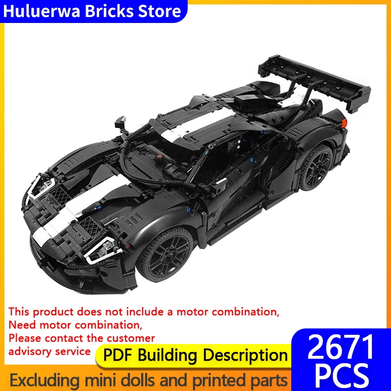

Speed Racing Car Model MOC Building Bricks GT MK2 Hypercar Modular Technology Gifts Holiday Assemble Children Toys Suit