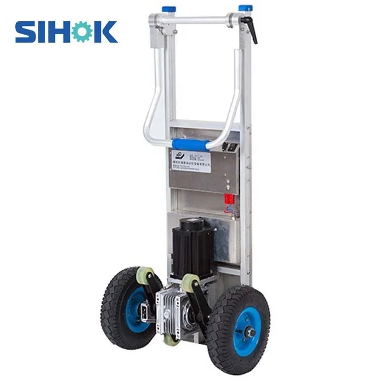 

Factory Directly Price Aluminum Hand Truck Battery Powered Electric Hand Trolley 2 Wheels Foldable Trolley