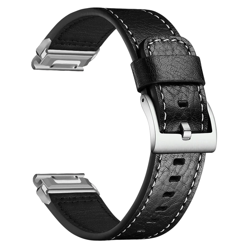 20/22/26mm Quickfit Lederen Smartwatchband voor Garmin Epix Gen 2 Instinct 2X Fenix 7X 7 6X 6 Pro 5 5X Plus Armbanden Horreband