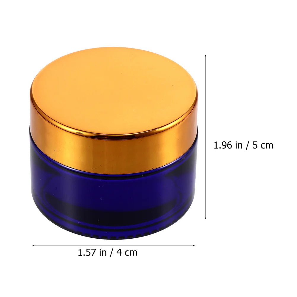 

5Pcs Cosmetics Sub Glass Container Fine Workmanship Protects from Sunlight Face Cream Sub Container Multipurpose Cream Bottle