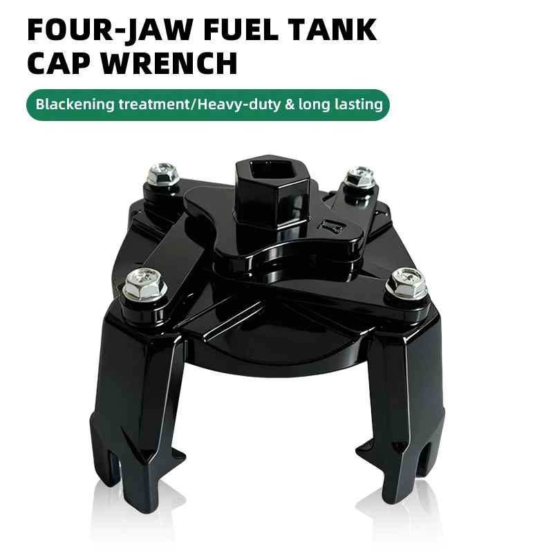 Llave Ajustable de 4 Mordazas para Tapa de Tanque de Combustible, Llave Especial para Remover Tapas de Tanques de Combustible de Automóviles, Herramienta Manual para Reparación de Autos