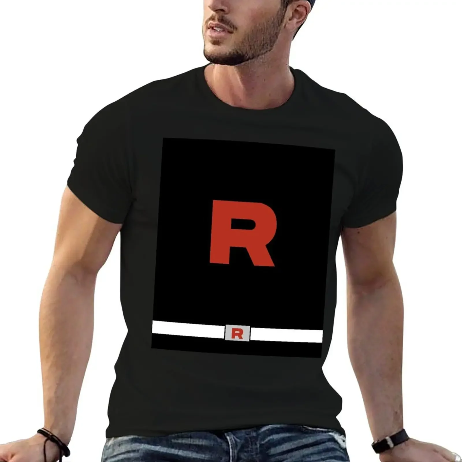 Team Rocket Grunt with Rocket Belt T-Shirt custom t-shirts valentines clothes mens designer clothes