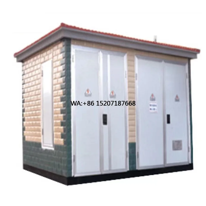 Steel Enclosure for Urban Power Distribution Network Box Prefabricated 10kV Substation Three Phase Oil Immersed Galvanized