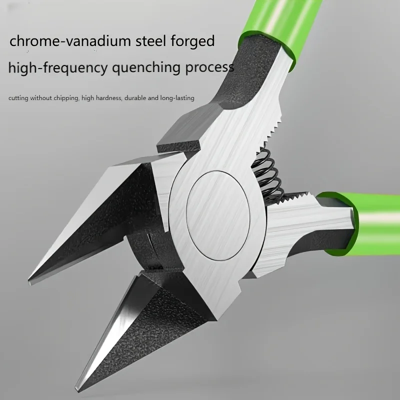 Ultra-Thin Model Pliers with Ultra-Sharp Blade for Smooth Cutting Comfortable Rubber Handle Spring-Loaded Water Mouth Tool