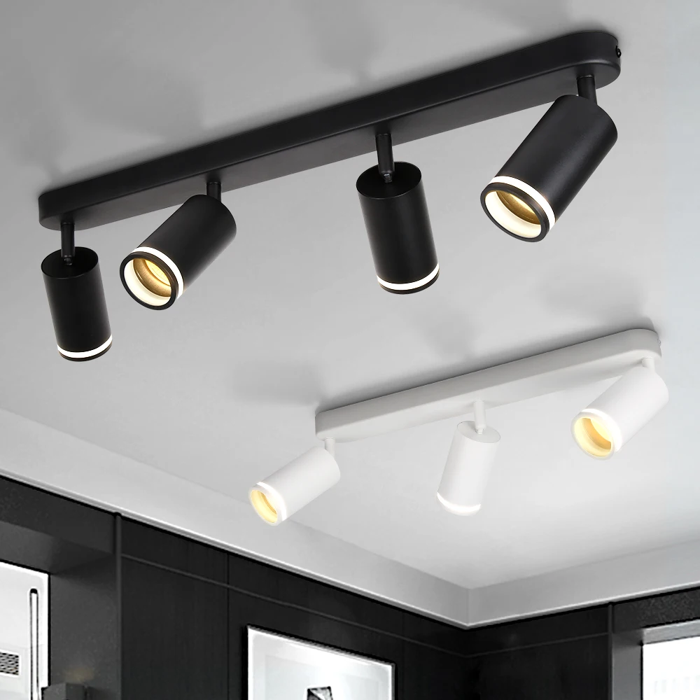 Modern GU10 Spotlight Kitchen Fixtures Dining Room Ceiling Lights Background Decoration Adjustable Stairs Aisle Lamp 110V 220V