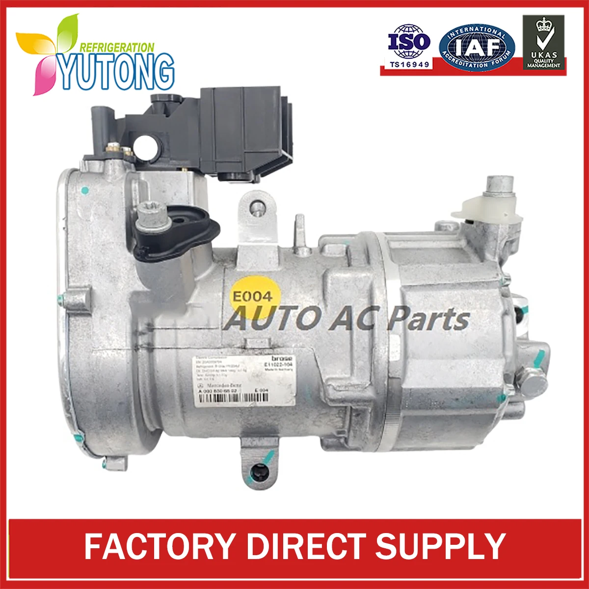 AC  Compressor for Mercedes S580 W223 48V Light Mixing Hybrid A0008306802