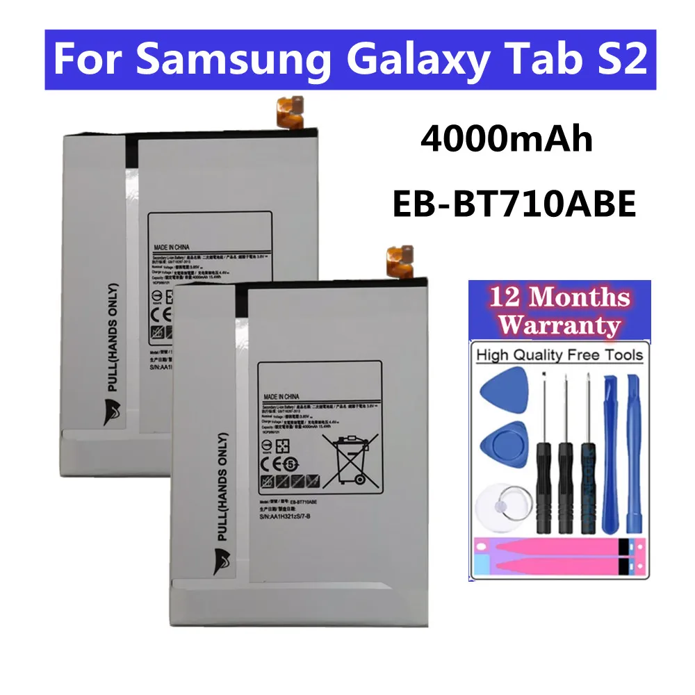 

4000mAh High Capacity Phone Battery For Samsung Galaxy Tab S2 8.0 T710 T715 T713 T719 T715C SM T713N T719C EB-BT710ABE Battery