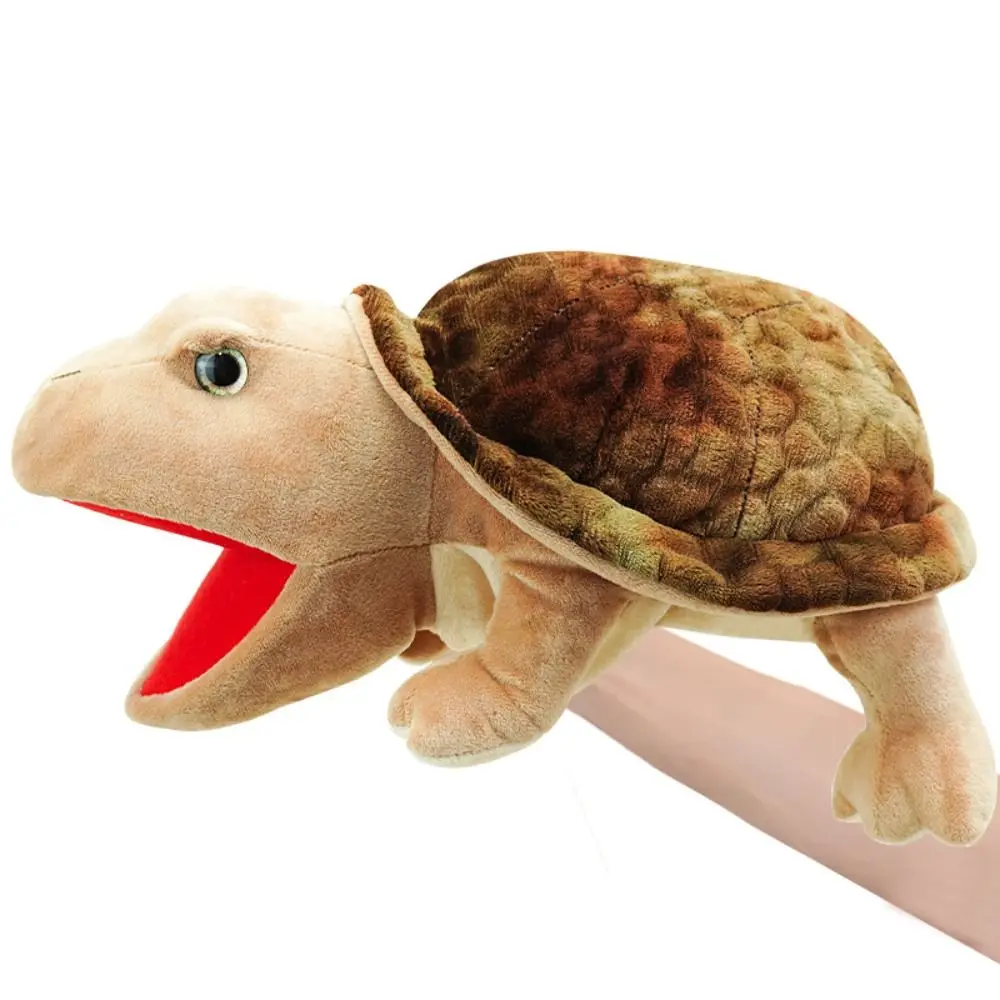 เต่า Salamander หุ่นมือสัตว์ Lizard งูกบจระเข้ตุ๊กตาหุ่นมือตุ๊กตาสัตว์จําลองเล่าเรื่องหุ่น