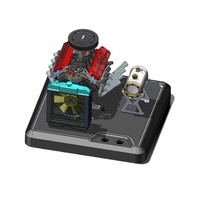 TOYAN V8 Gasoline Engine Starter Model 28cc Four Stroke Gasoline Engine FS-V800WGPV Finished Toy with Base