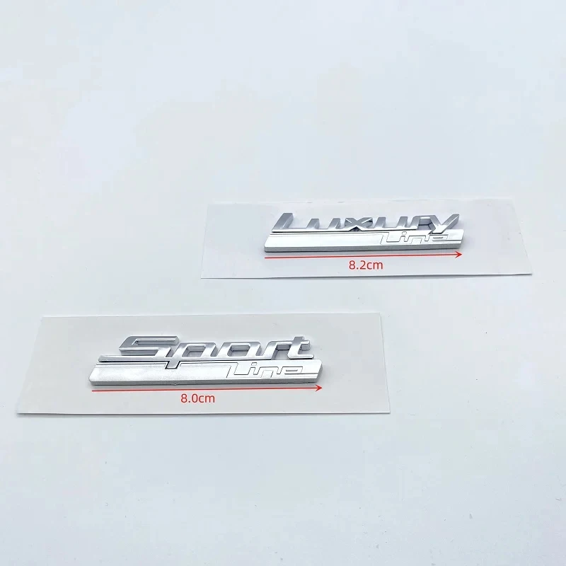 New Luxury Line Sport Line Fender Emblem for BMW 730 740 750 750Li Side Logo Car Styling Refitting Upgrade Sticker Chrome& Matte