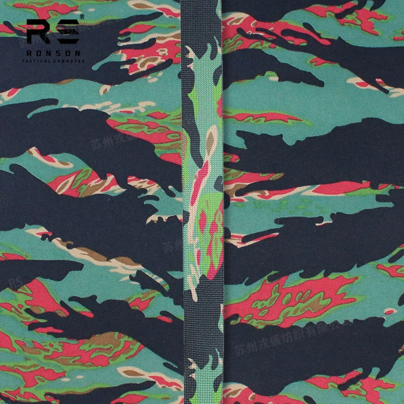 

Тактическая стропа MIAMI Tiger Stripe Camouflage 25 мм из полиэстера с принтом для сумок и рюкзаков, прочная, для многократного использования