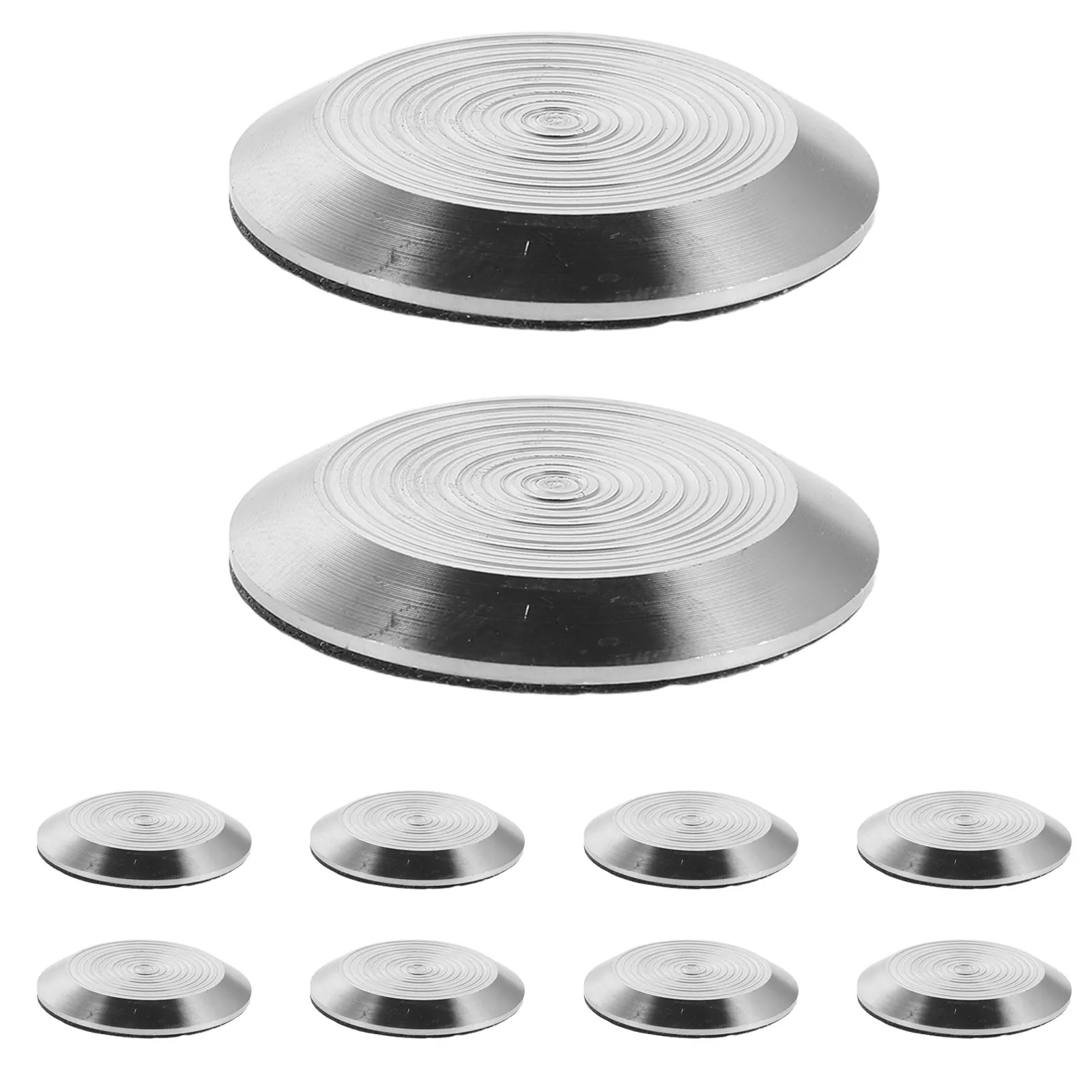 10Pcs Self Adhesive Stainless Steel Tactile Stud Surface Mounted Anti Slip Indicator for Blind Pedestrian Safety Sidewalk