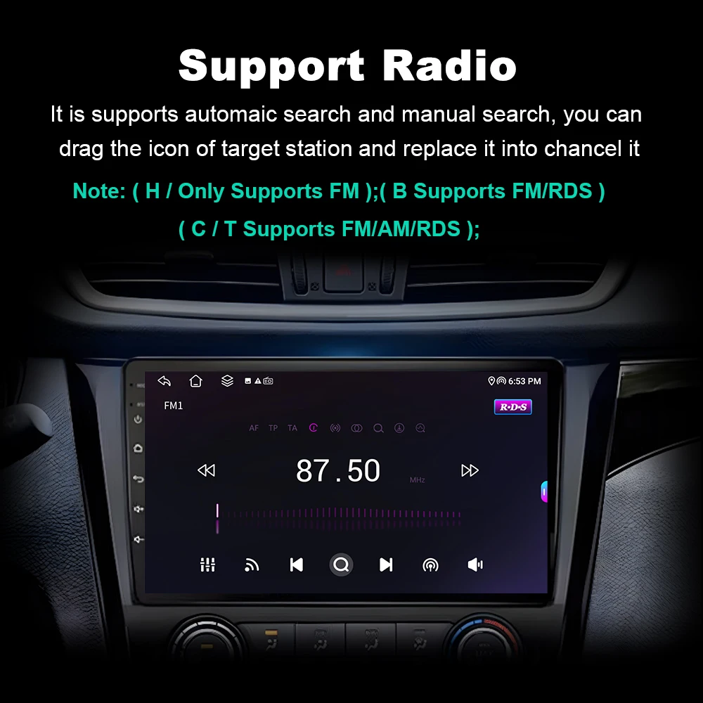 Kabelloses CarPlay 7 Zoll Android OS Autoradio für Citroen C5 X7 2008-2017 Intelligentes Multimedia-Touchdisplay DSP Navigation GPS – Detail 12