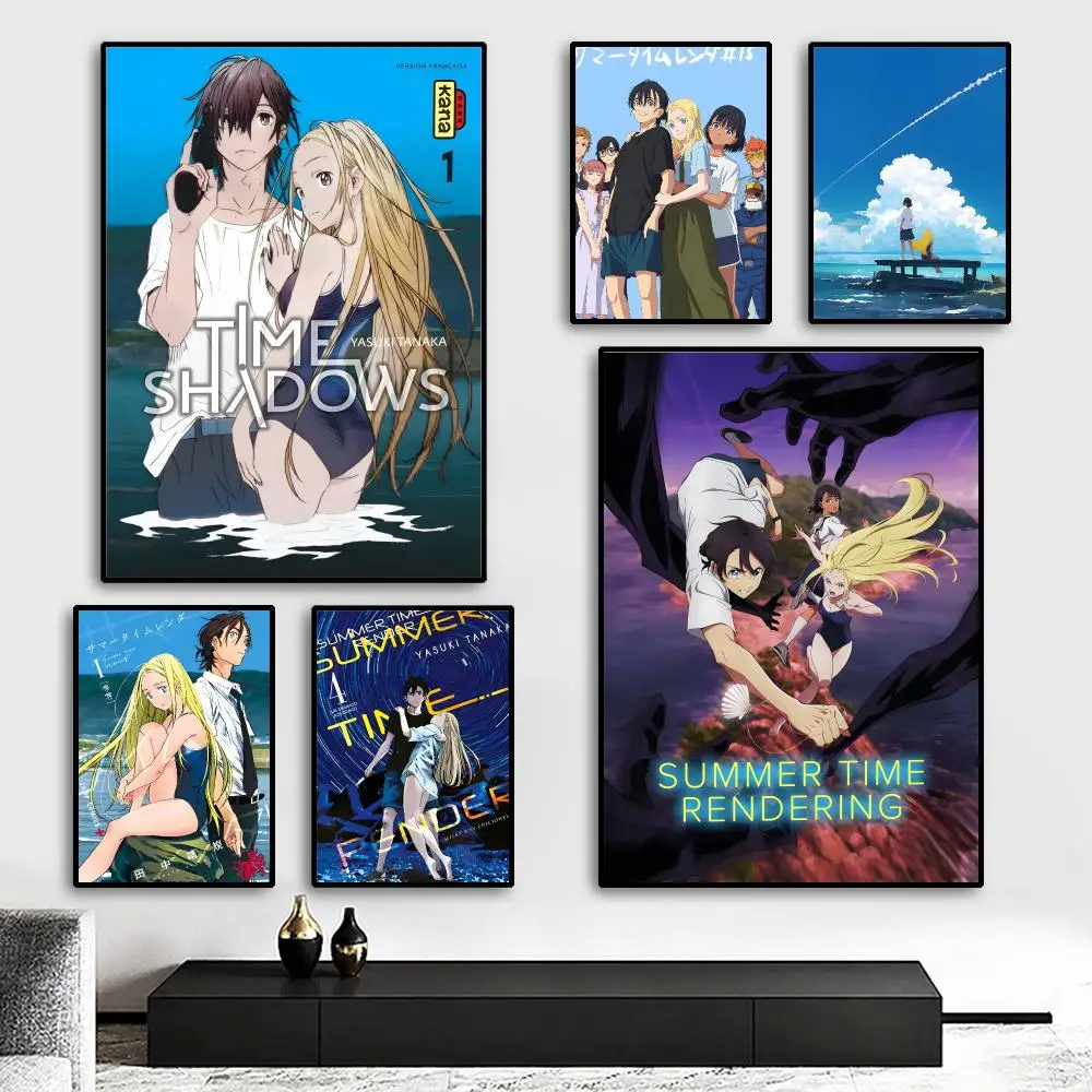 S-Summer Time Rendering Painting Calligraphy HD Canvas Poster living room bedroom bar aesthetic decoration