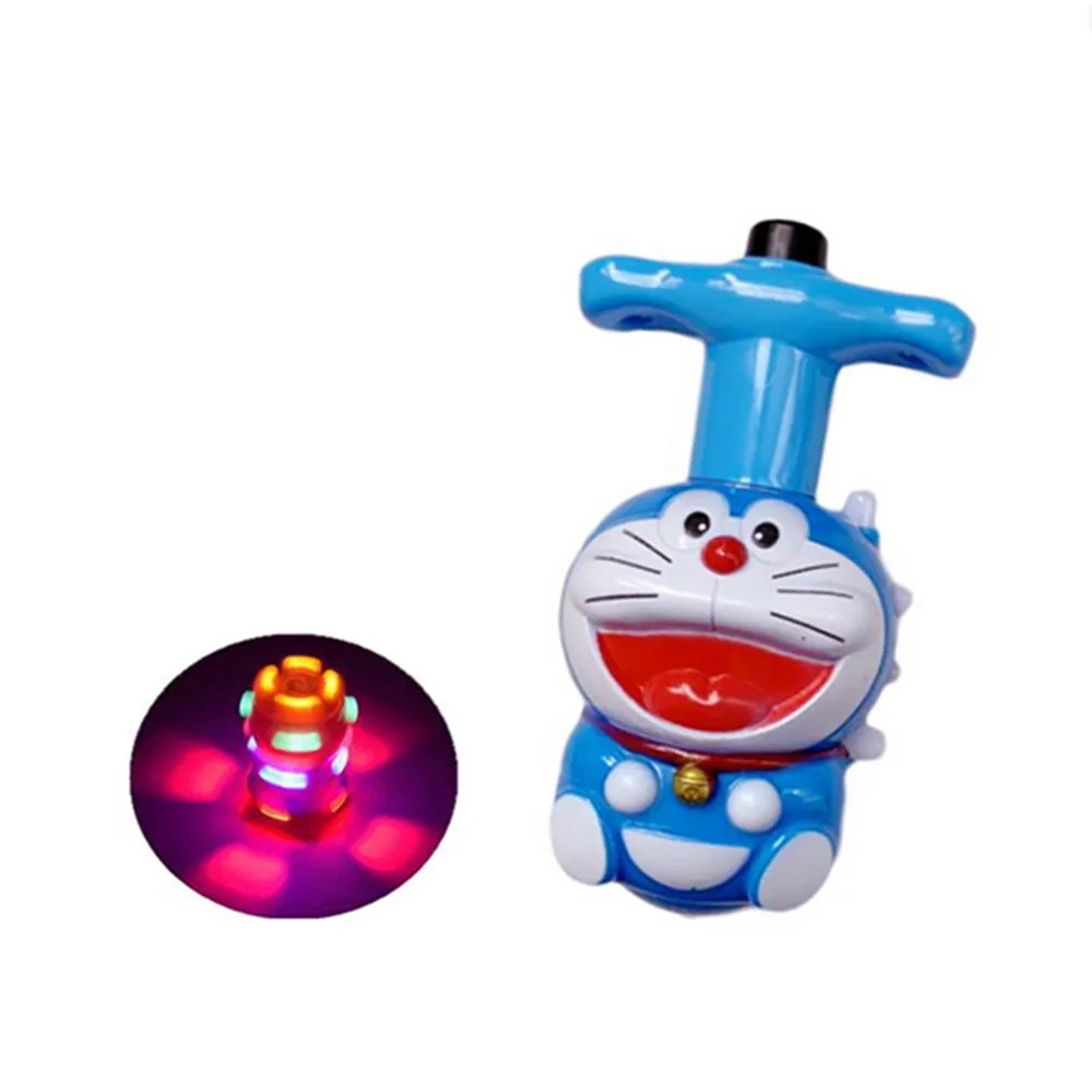 Tocador eléctrico LED, figuras de acción de animales con luz intermitente, lanzador de música, brillo nocturno, modelo de PVC, juguete de regalo para niños, 1 ud.