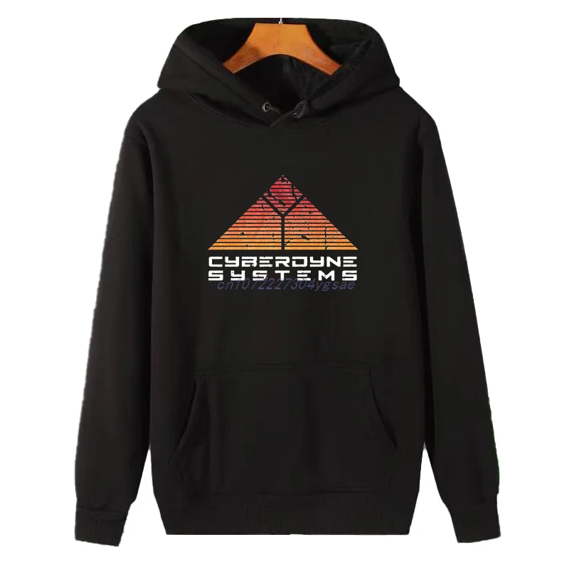 New In Hoodies & Sweatshirts Cyberdyne Systems Graphic Hooded Sweatshirts Men's Essentials Winter Pullovers Thick Sweater Hoodie