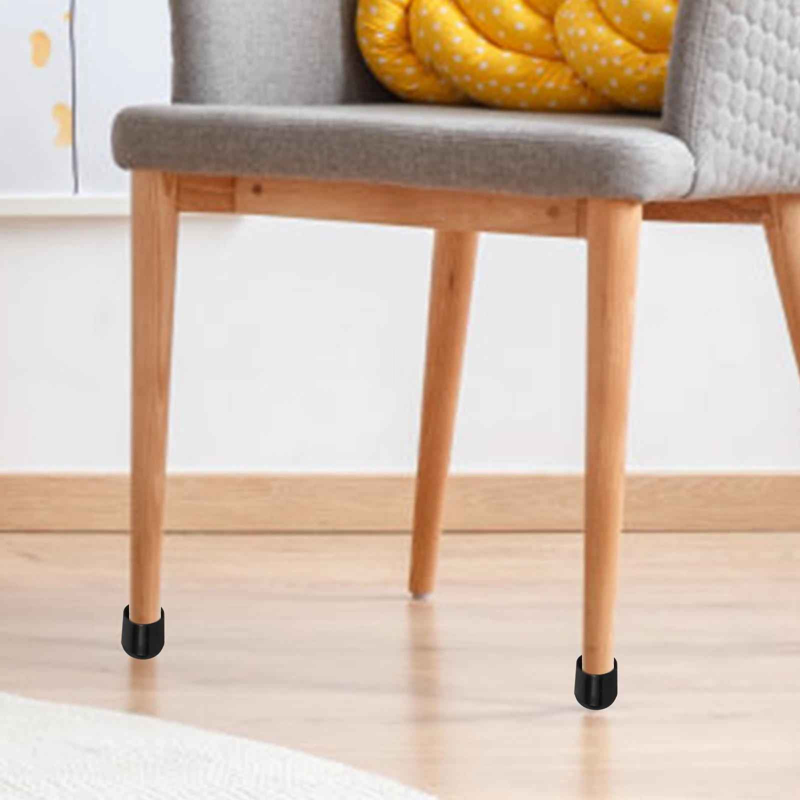 

12Pcs Chair Leg Foot Covers Rubber Floor Protectors Furniture Feet Cover Table Leg Pads for Hardwood Tile Surface Care