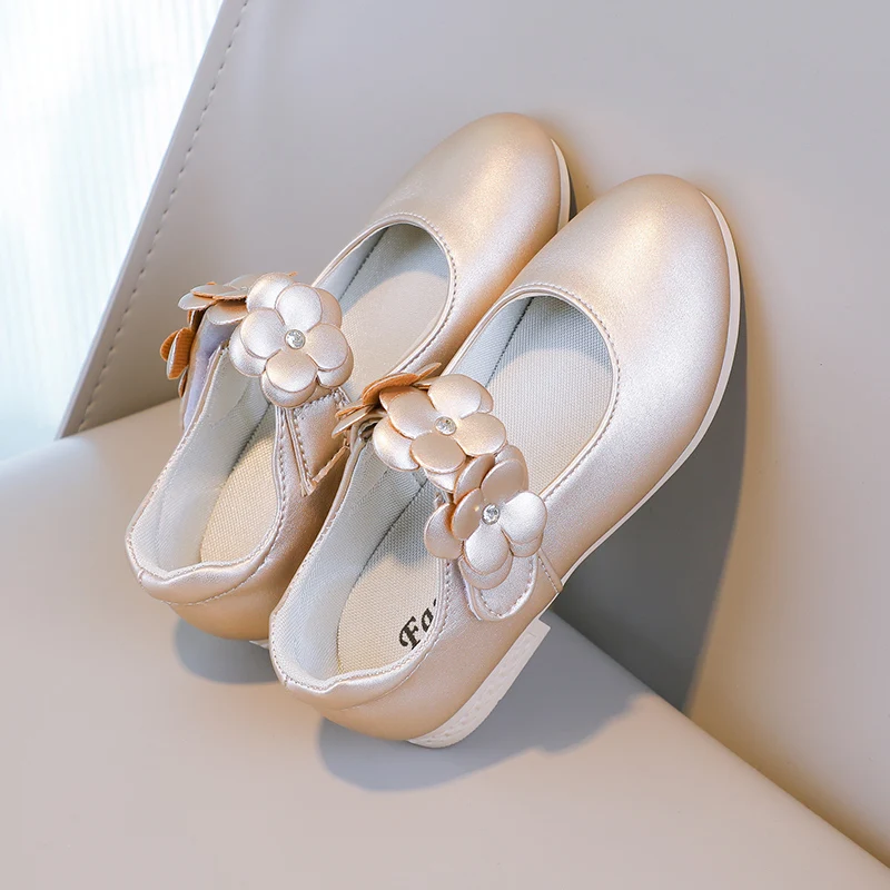 Herbst Mädchen Mary Jane Applikationen niedrigen Absatz schöne Kinder Prinzessin Schuh drei Farben spitzen Zehen atmungsaktiven Kinder Schuh 26-36 – Detail 25
