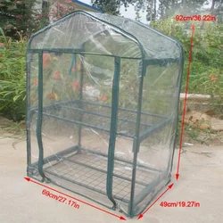 Greenhouse Plant Film Planting Bag PVC Plant Growing Insulation Greenhouse Waterproof Anti-UV Greenhouse Flowers Plant Cover Net