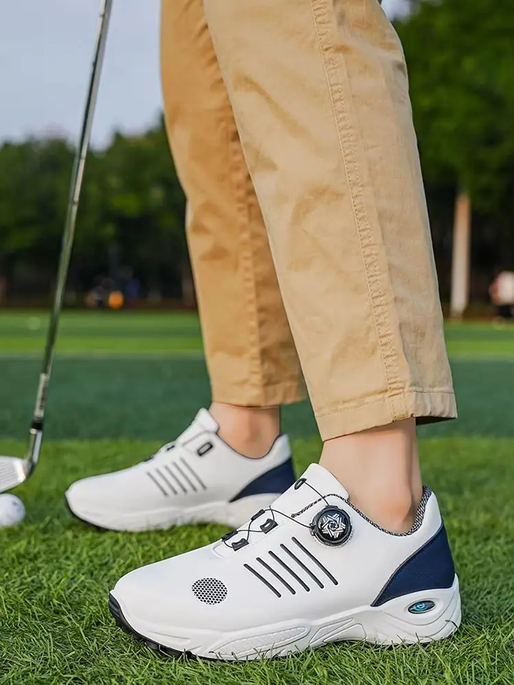 Herenschoenen voor golf, met comfortabele voering, lichtgewicht en ademend, geschikt voor golf en dagelijks casual gebruik.