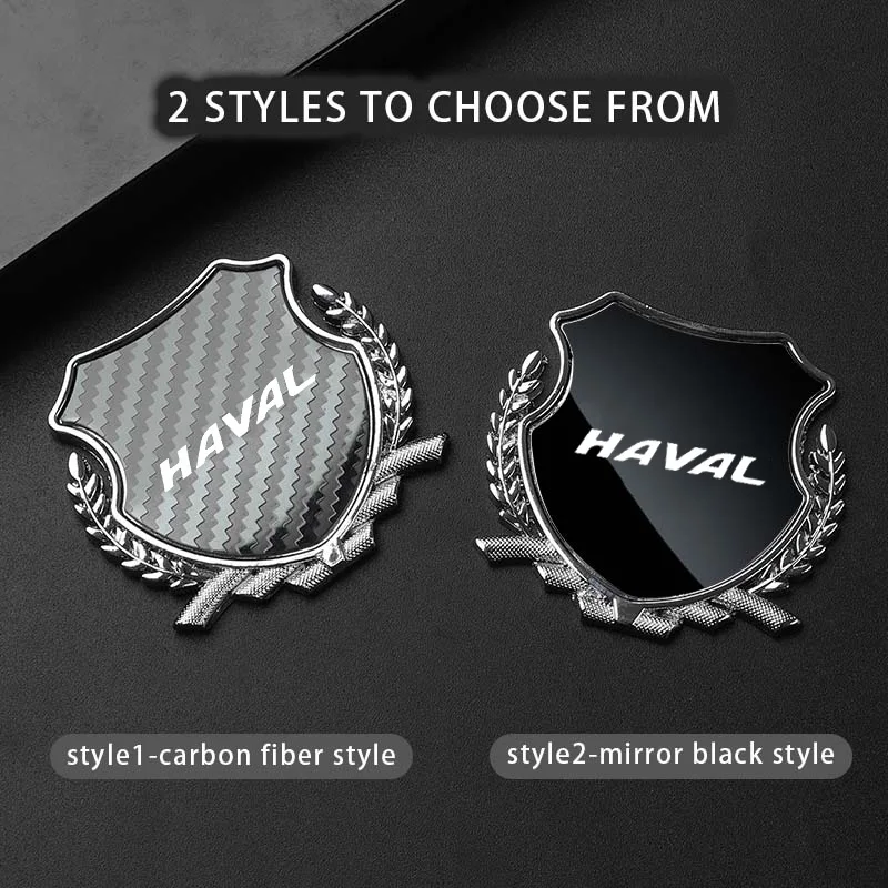 Car Side Modification Sign Triangular Metal Sticke For GREAT WALL HAVAL H6 F7 M6 F7X Dargo H9 POER Plus GT 2024 Accessories Logo