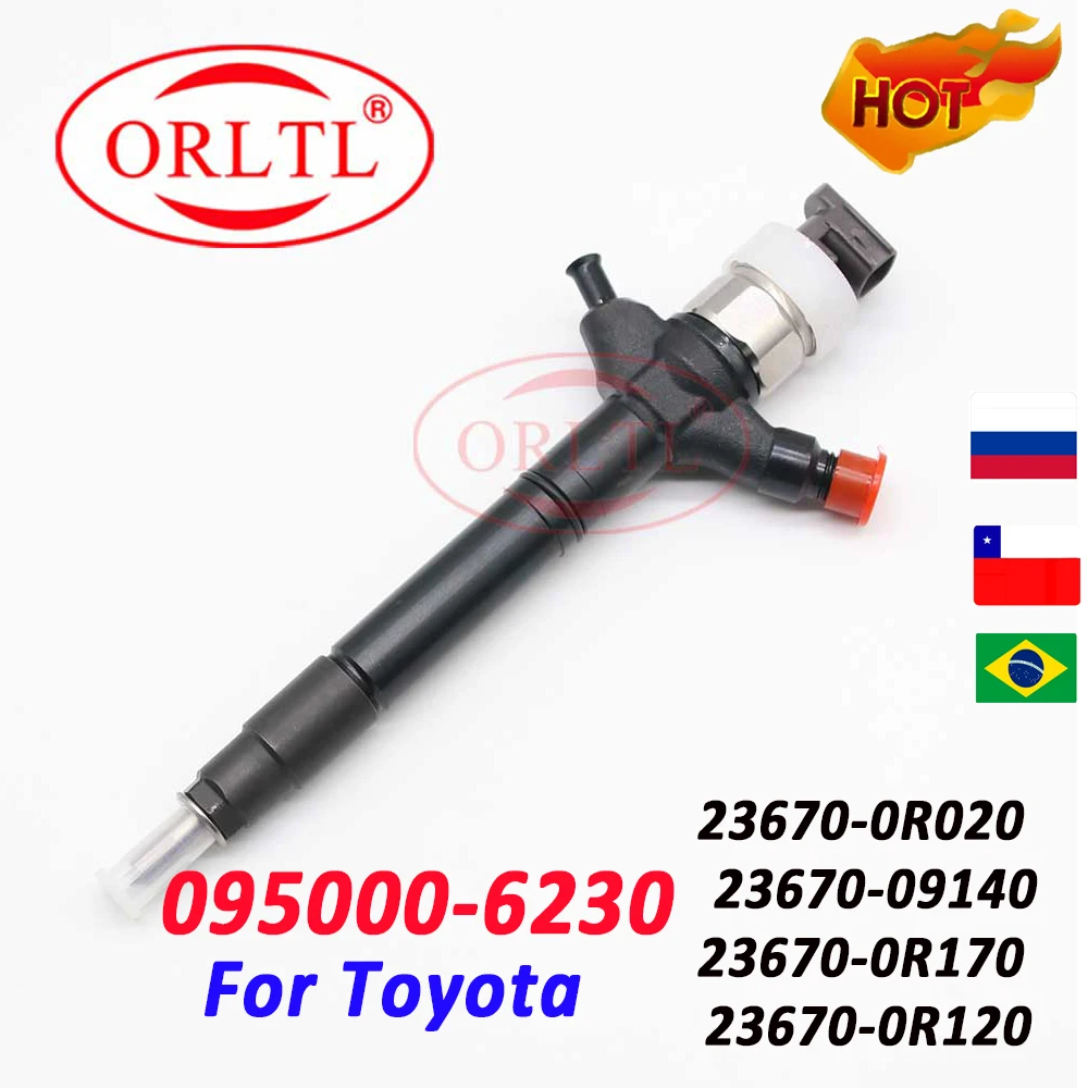 

095000-6230 Diesel Injector Assembly 095000-6231 Fuel Injection Sprayer 23670-0R020 for Toyota RAV4 Corolla Verso 2.2 2AD-FT