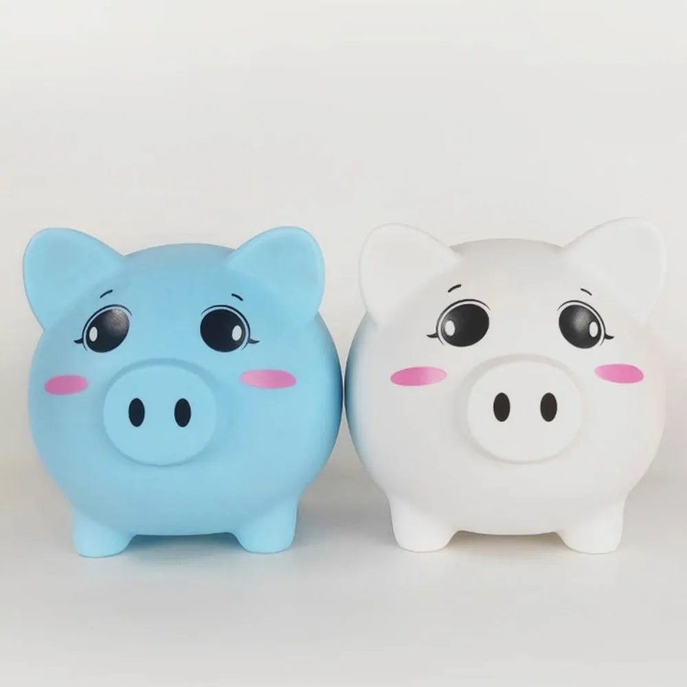 Tirelire Anti-chute pour cochon, réservoir d'épargne, boîtes d'argent décoratives pour cochon de dessin animé, grande capacité, modèle cochon à collectionner