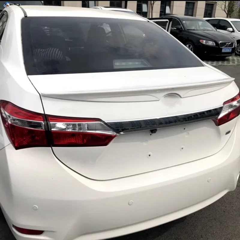 

For Toyota Corolla Spoiler 2014 2015 2016 2017 2018 2019 High Quality ABS Plastics Car Rear trunk cover wings spoilers Airfoil