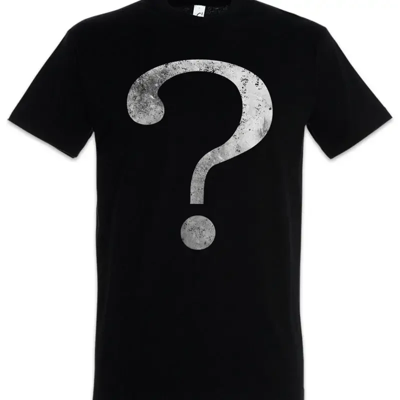 Questionmark T Shirt Fun Geek Nerd Pupil Students Teacher Professor Scientist