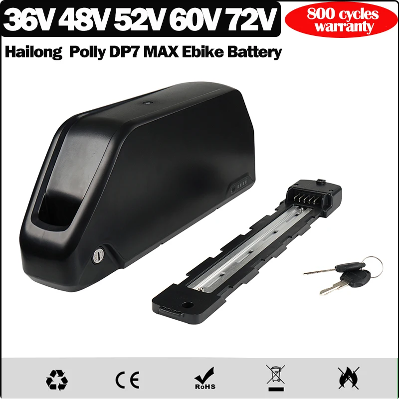 Cham Rider 36V 48V 52V 60V 72V 1000W EBike Battery 25Ah 30 40 45 50 60Ah Electric Vehicle Bicycle Lower Tube 2000W Litio Battery