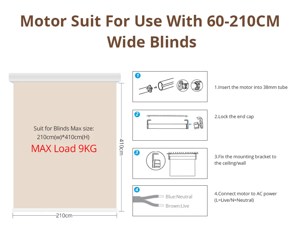 Zemismart ZM25Z Zigbee Rolladenmotor Kompatibel mit Tuya 38mm Rohr Elektrischer Motor für Jalousien Alexa Google Home Sprachsteuerung – Detail 15