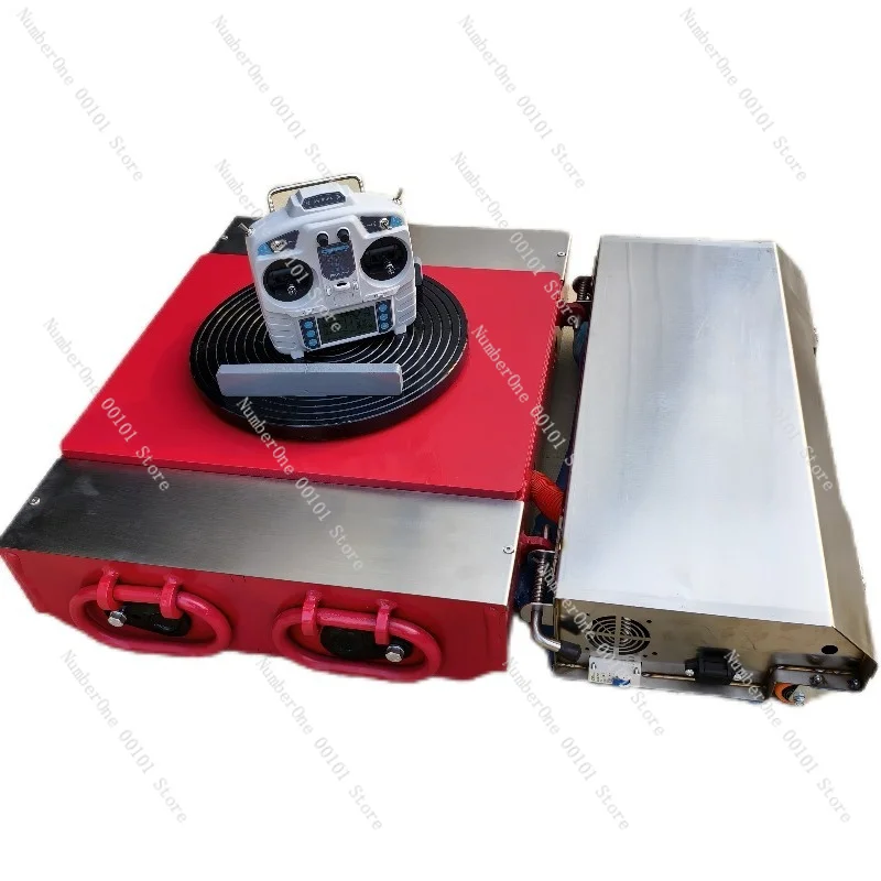 High-end electric powered tank-type forklift - remote control, rotating industrial material handling