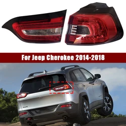 Car Rear Brake Tail Lamp For Jeep Cherokee 2014 2015 2016 2017 2018 LED Tail Light 68102906AF 68102907AF 68102921AC 68102920AB