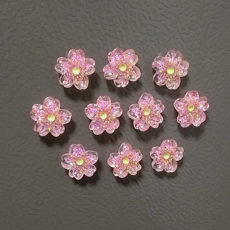 5pcs Pink Color Blossom Sakura Refrigerator Magnets Home Decor Arts Accessory Fridge Magnetic Whiteboard Message Note Sticker