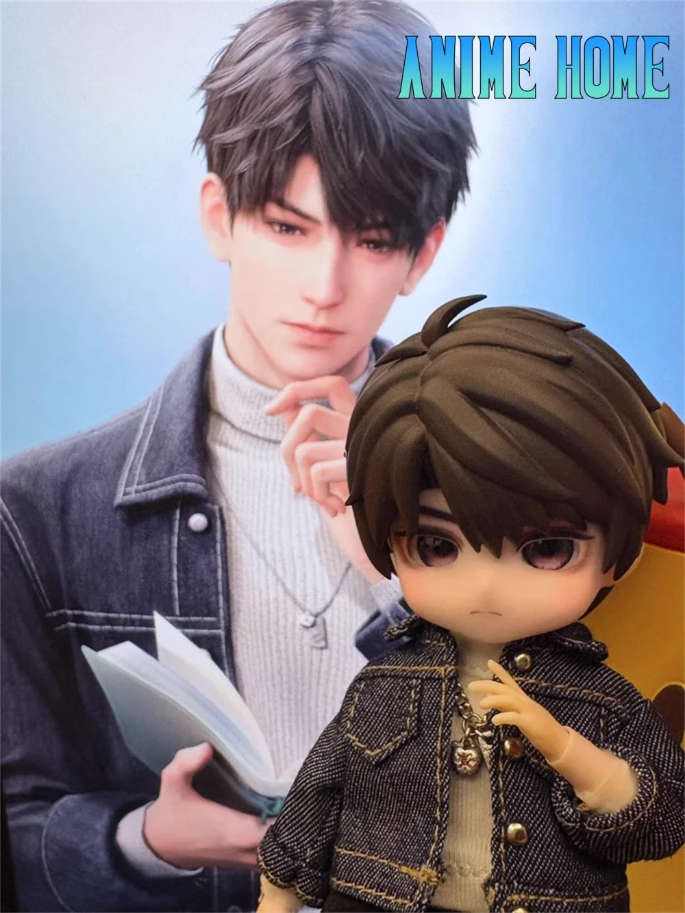 

Head Shell Game Love and Deepspace Caleb Cos Handmade OB11 OB22 Brown Hair Plate Detachable Toy Model Cosplay Gift