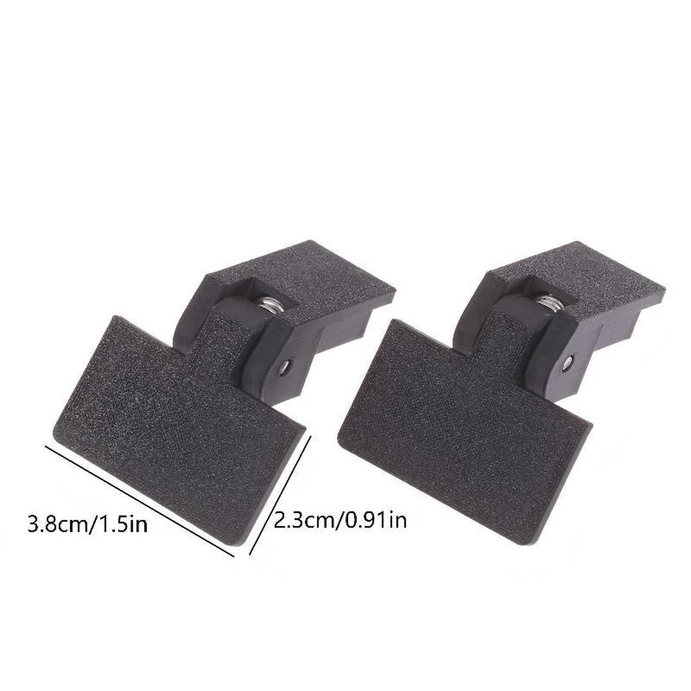 Phonograph Dust Cover Hinge Black 3.8 x 2.3 cm Compatible with Standard Turntable Cabinets Smooth Operation Guaranteed