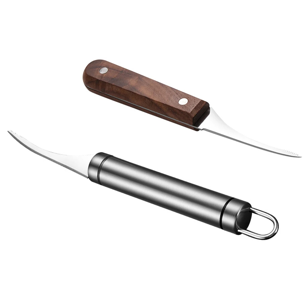 

2 Pcs Shrimp Opener Deveining Tool Stainless Steel Lightweight Portable Kitchen Gadget Seafood Aid Easy Cleaning Storage