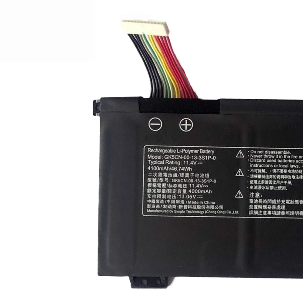 Laptop Battery GK5CN GK5CN-00-13-3S1P-0 For X8Ti X8Ti Plus Z2 Z2 Air, F177-B T90 Plus, Z7M-KP7Z ,GK5CN5Z Series 46.74Wh/4100mAh