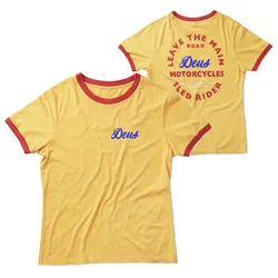 Mannen Vrouwen Sneldrogende Ventilatie Losse T-Shirt Deus Machina Racing Wear Top Zomer Oversized Casual Sport Mode Kleding
