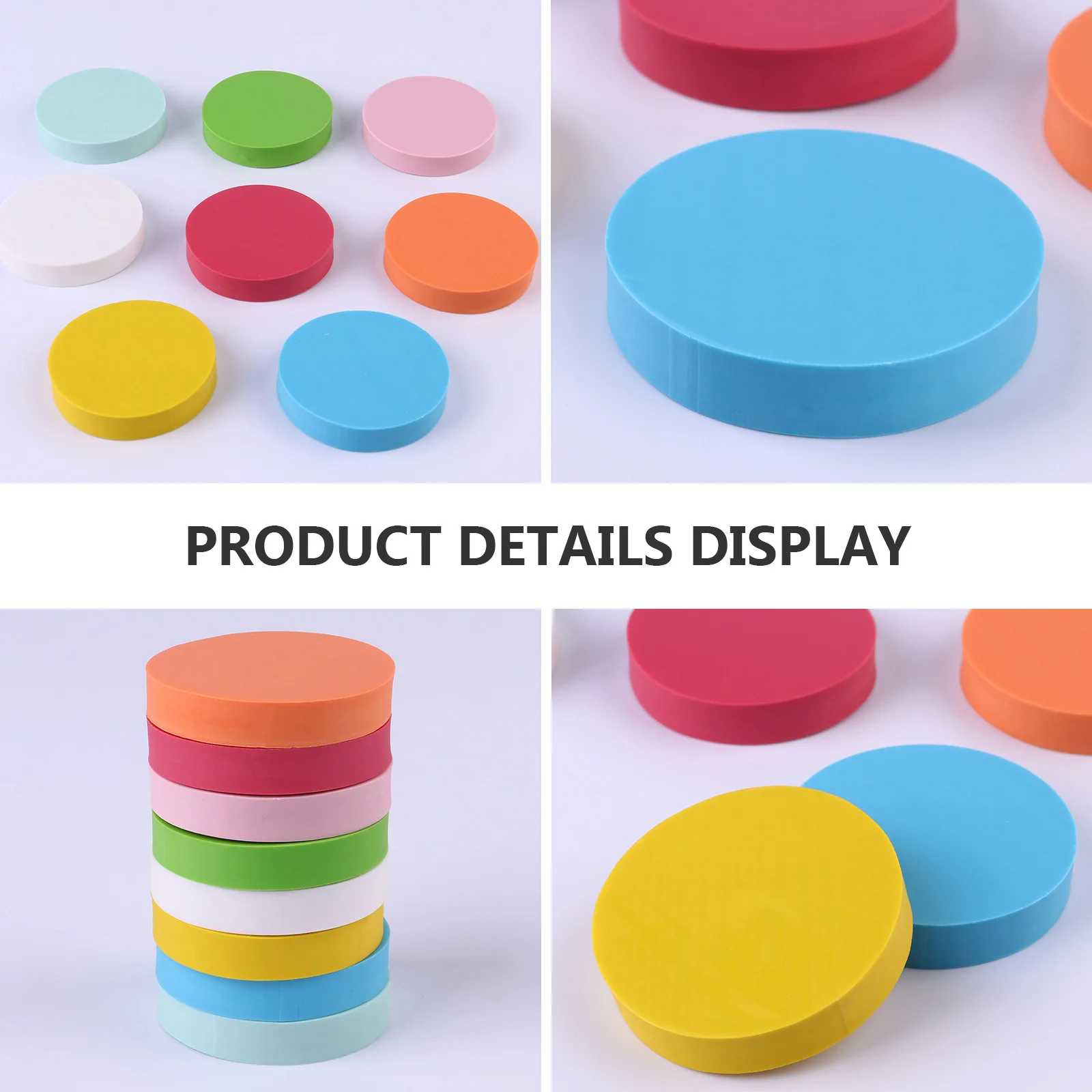 8pcs แกะสลักยางบล็อก DIY แกะสลักแสตมป์อิฐน้ําหนักเบากันน้ํา TPR วัสดุเก็บเครื่องมือ