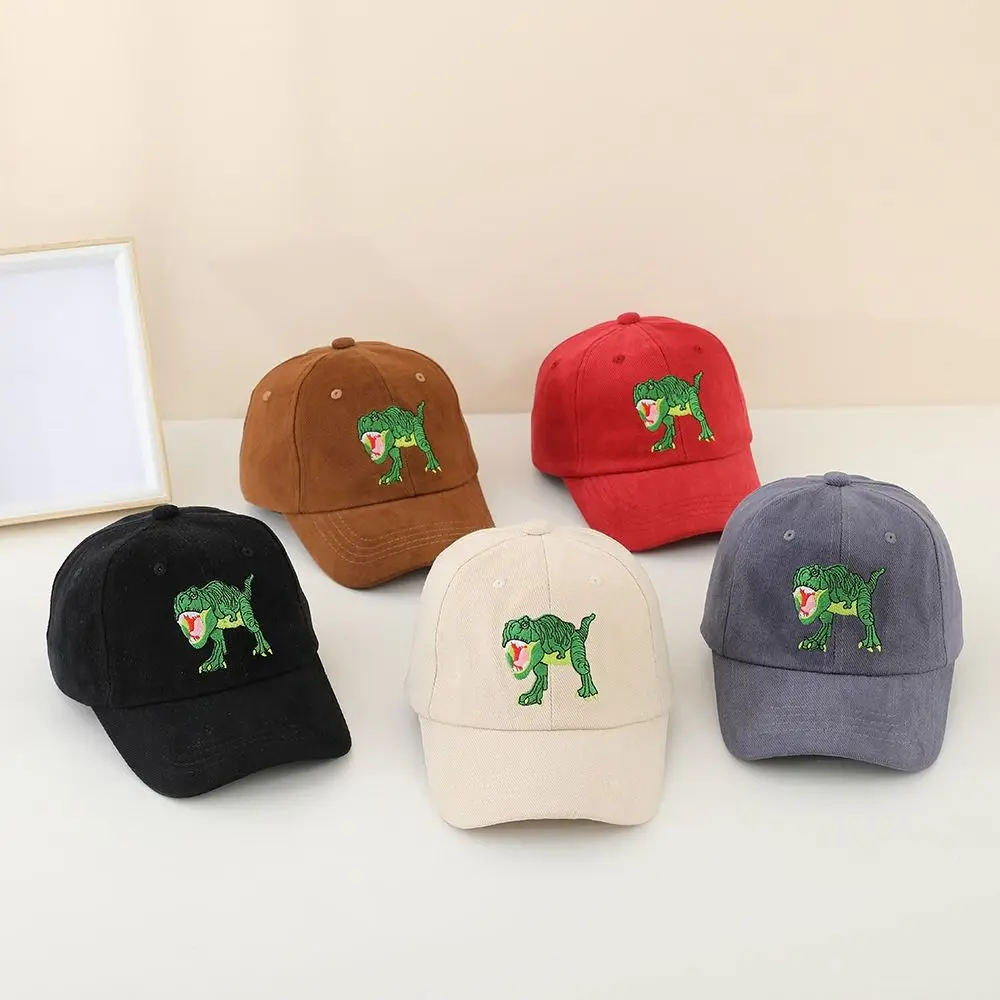 

Fashion Cartoon Baseball Hats Dinosaurs Embroidered Casual Sunshade Hat UV Protection Sports Hat Children