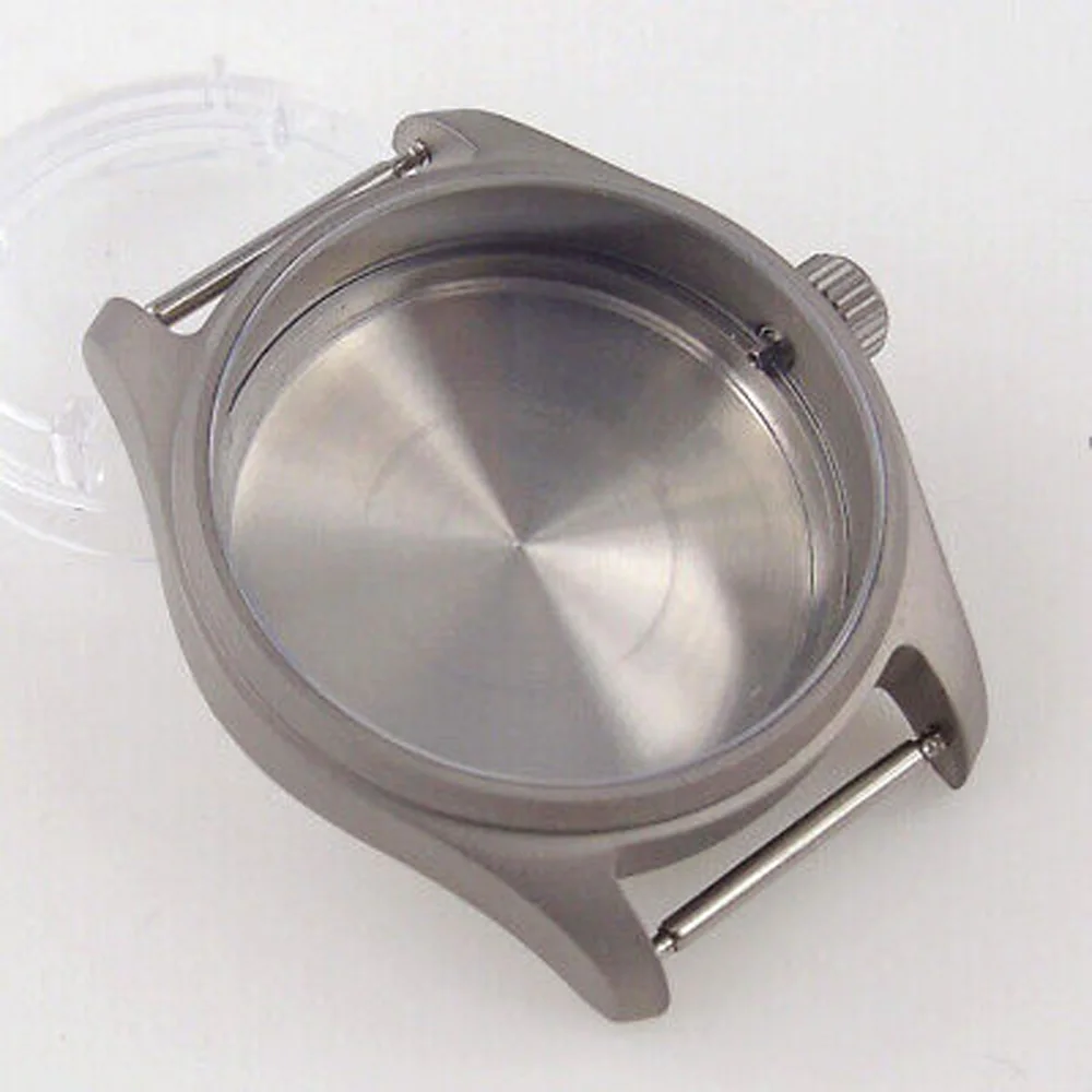 36mm 39MM Watch Case Prevent Allergy Sapphire Glass Titanium Fit NH34 NH35 NH36