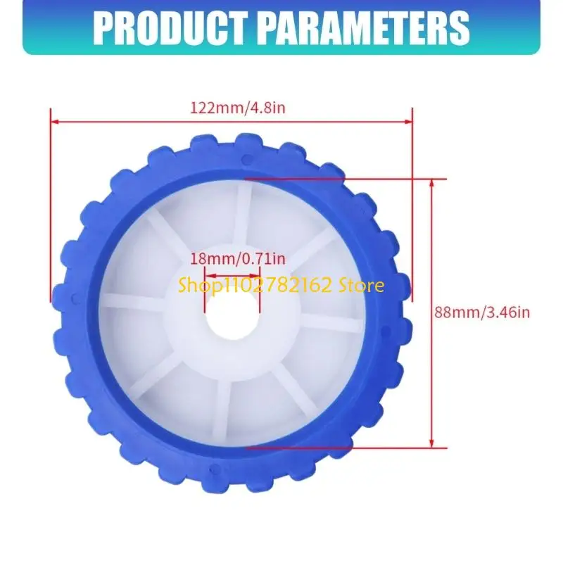 

547B Marine Boat Ribbed Wobble Roller Heavy Duty Trailer Roller Quick Release Loader