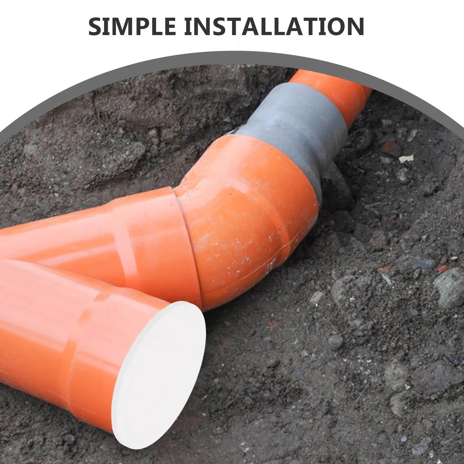PVC Pipe End Cap Versatile Stopper for Steel and Plastic Pipes Easy Install No Tools Needed Debris Protection Drainage System