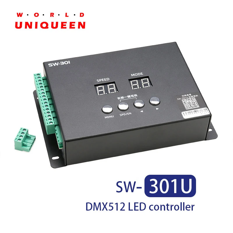 SW-301U 5CH output DMX512 programmable pixel light controller, UCS512 TM512 SM16512 Hi512 one key address writer