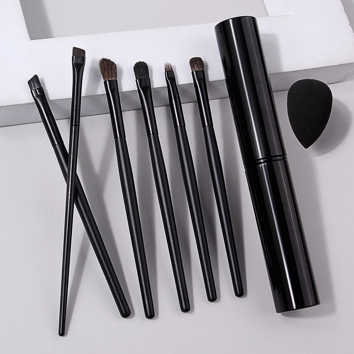 Eye Makeup Brushes with Beauty Sponge