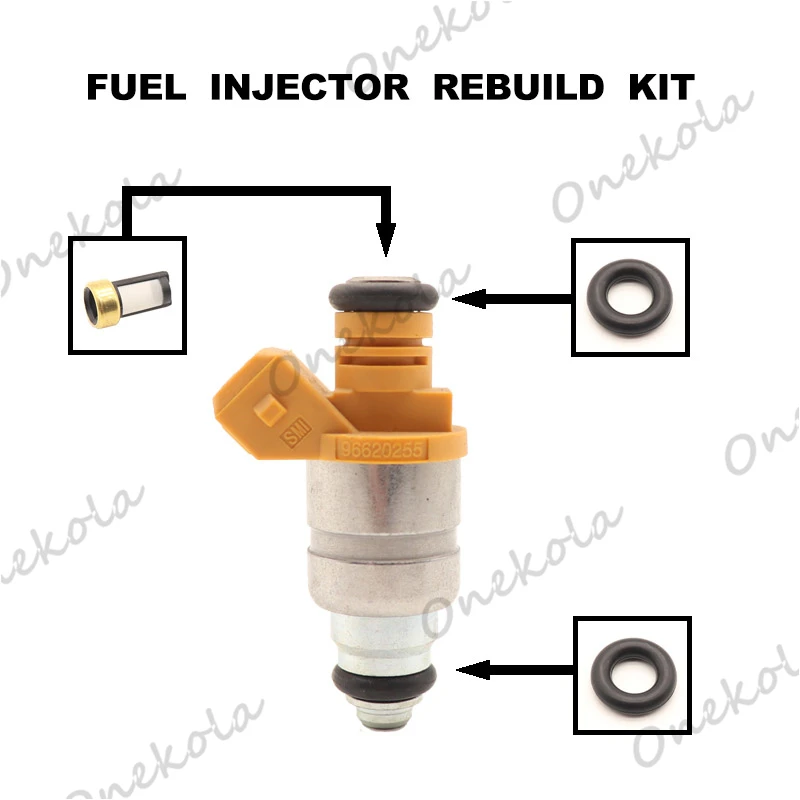 

Fuel Injector repair kit Orings Filters for INJ578 For Chevroelt Daewoo Matiz 1998-2011 96620255