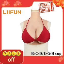 Liifun-性転換者のための現実的な偽の乳房フォーム,ドラッグクイーンと服装倒錯者のためのシリコーン乳房エンハンサー