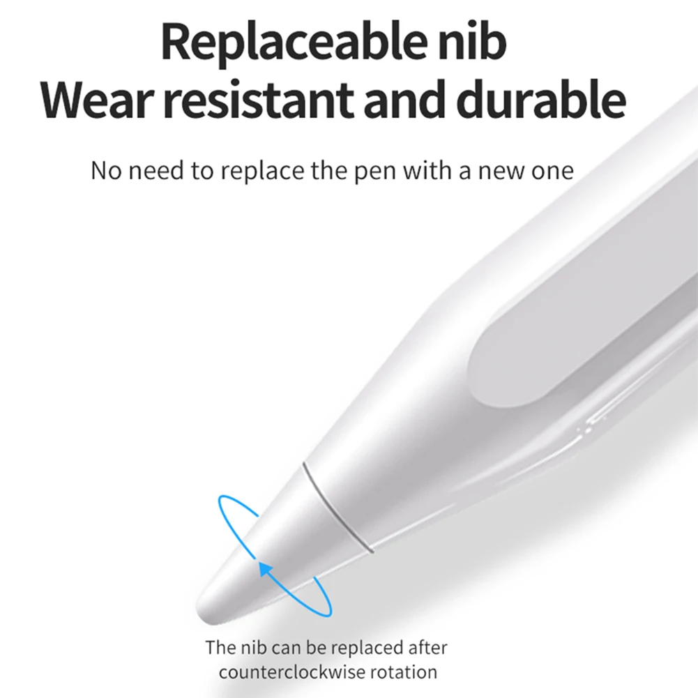 قلم ستايلس حساسية الميل قلم مغناطيسي رفض اليد قلم رصاص نشط عرض الطاقة لجهاز iPad Pro 12.9/11/13 بوصة M4 #5